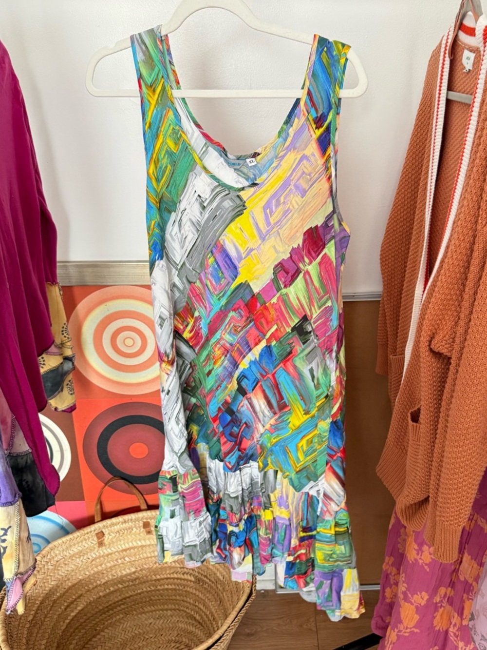 Size XL | JAMS WORLD | Abstract Print Strapless Dress